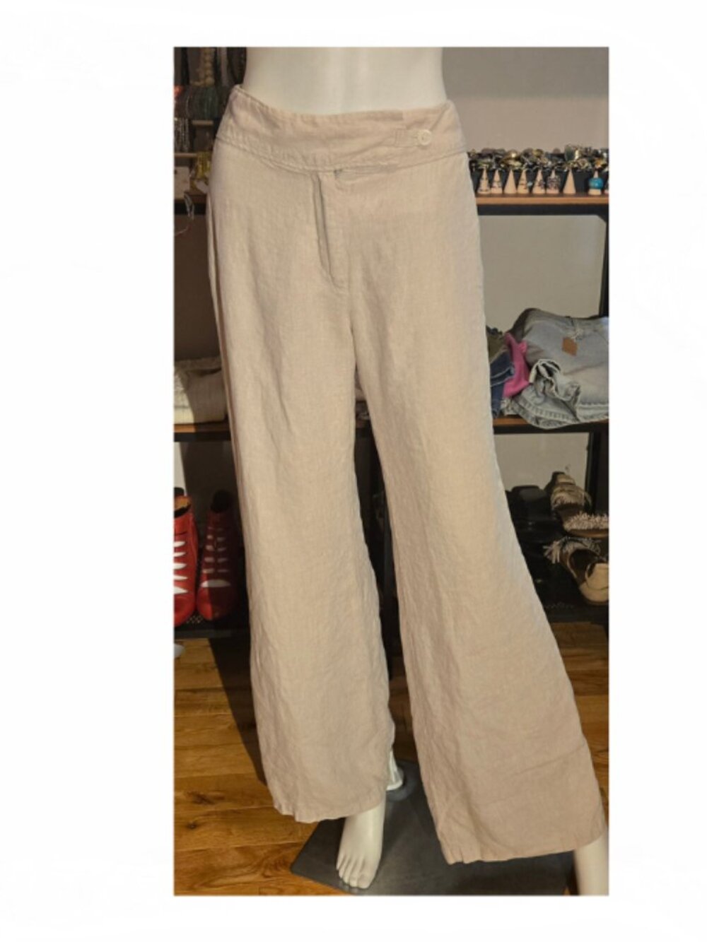 Beige Linen Pants Size Medium 8